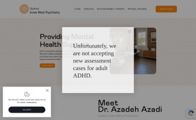 sydneyinnerwestpsychiatry.com.au screenshot