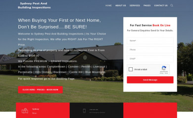 sydneypestandbuildinginspections.com.au screenshot
