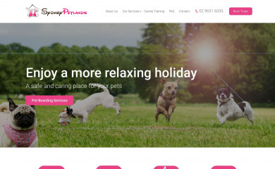 sydneypetlands.com.au screenshot