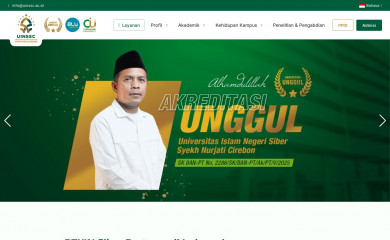 syekhnurjati.ac.id screenshot