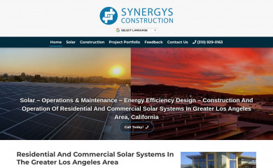 synergysservices.com screenshot