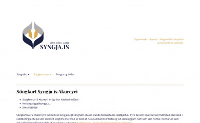 syngja.is screenshot