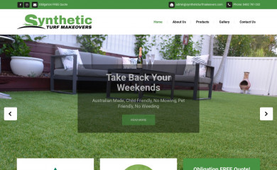 syntheticturfmakeovers.com screenshot