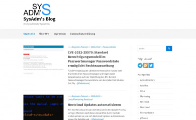 sysadms.de screenshot