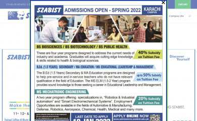 szabist.edu.pk screenshot