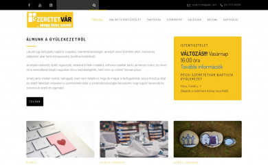 szeretetvar.net screenshot