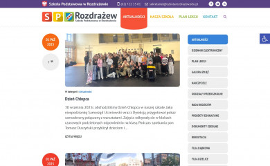 szkolarozdrazew.edu.pl screenshot