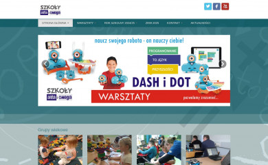 szkolyalfaiomega.pl screenshot