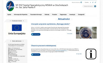 szpitalmsw-glucholazy.pl screenshot