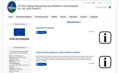 szpitalmsw-glucholazy.pl screenshot