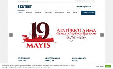 szutest.com.tr screenshot