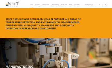 sacet-probes.com screenshot