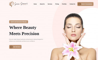 sachiandsamairasbeauty.com screenshot