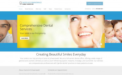 sacksdentalnj.com screenshot
