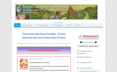 sacrafamiglia.fe.it screenshot