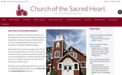 sacredheartbayhead.com screenshot