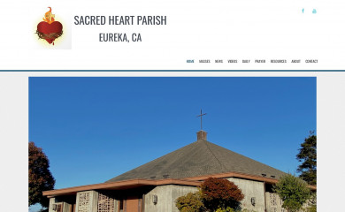 sacredhearteureka.net screenshot