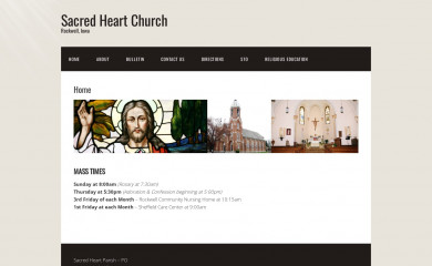 sacredheartrockwell.org screenshot