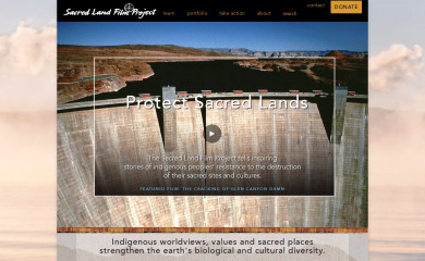 sacredland.org screenshot