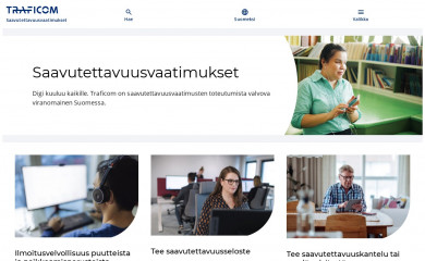 saavutettavuusvaatimukset.fi screenshot