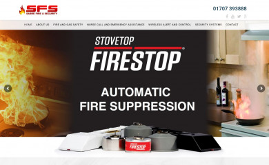 sabre-fire.co.uk screenshot