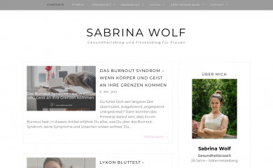 sabrinawolf.de screenshot