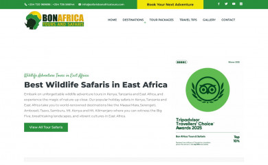 safarisbonafricatours.com screenshot
