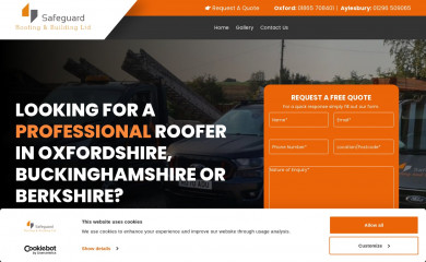 safeguardroofingandbuilding.co.uk screenshot