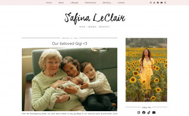 safinaleclair.com screenshot