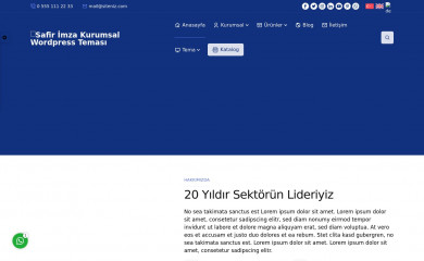Safir İmza Wordpress Teması screenshot