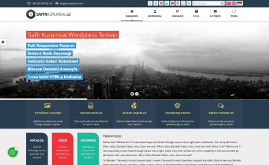 Safir Kurumsal Wordpress Teması screenshot