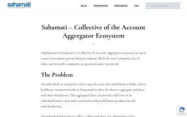http://sahamati.org.in screenshot