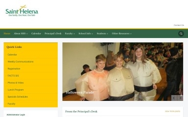 sainthelenaschool.org screenshot