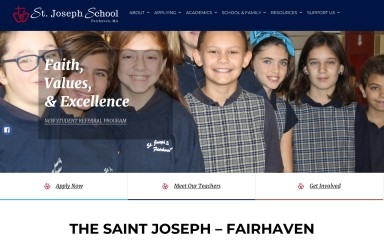 saintjosephschool.org screenshot