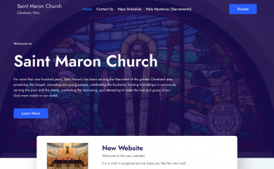 saintmaron-clev.org screenshot