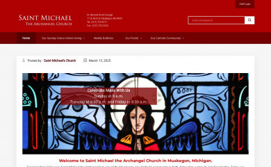 saintmichaelsmuskegon.com screenshot