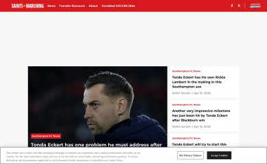 saintsmarching.com screenshot