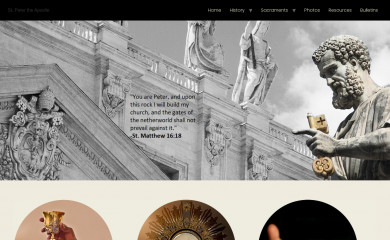 saintpeterchurch.org screenshot