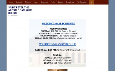 saintpeterchurch.org screenshot
