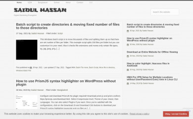 saidulhassan.com screenshot