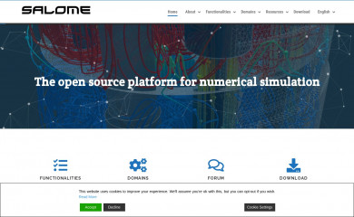 salome-platform.org screenshot