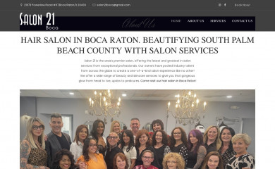 salon21boca.com screenshot