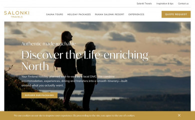 salonkitravels.fi screenshot