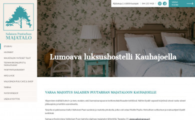 salaisenpuutarhanmajatalo.fi screenshot
