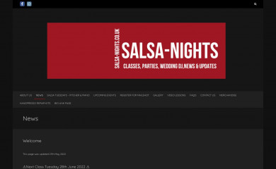 salsa-nights.co.uk screenshot