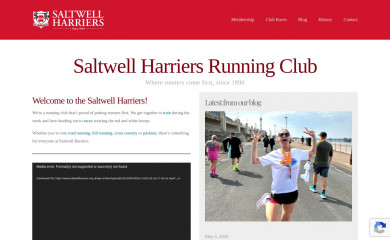 saltwellharriers.org.uk screenshot