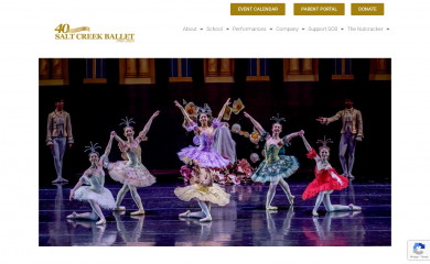 saltcreekballet.org screenshot