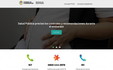 saludcorrientes.gob.ar screenshot