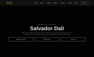 salvadordali.com screenshot