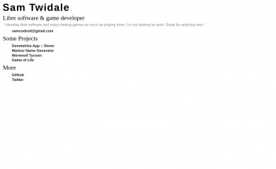 samcodes.co.uk screenshot